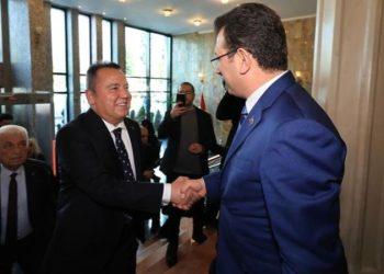 Millet İttifakı’nın büyükşehir belediye liderleri İmamoğlu’na takviye ziyaretinde bulundu